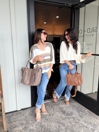 Multi-Striped knit top