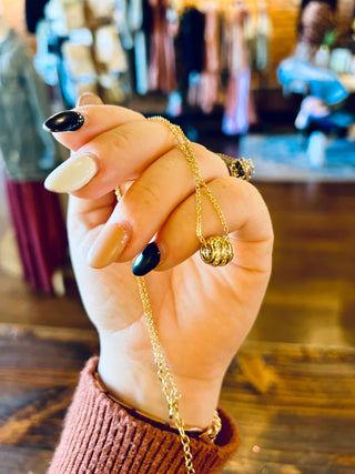 Spot on ball necklace