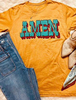Amen Western graphic tee