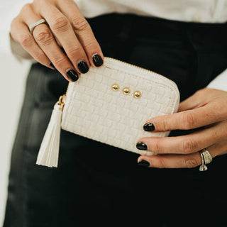 Wynona Woven Wallet Cream