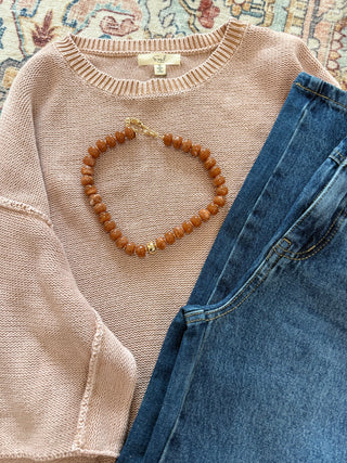 Amber Hues Beaded Necklace