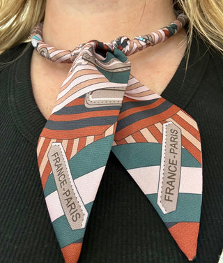 Pink Twilly Scarf Necklace