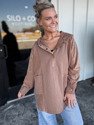 Dove Pullover in Mocha