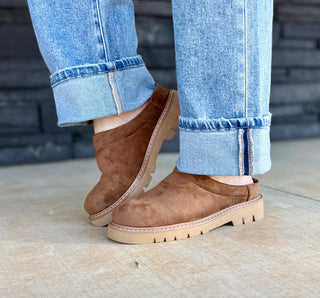 Just Walk Away Tobacco Slide on Shoe
