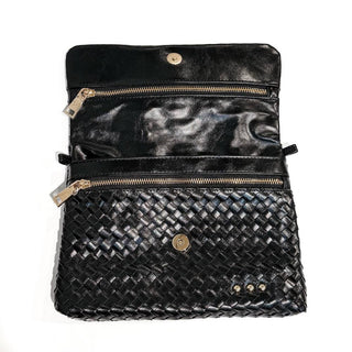 Wrenlee Woven Flap Crossbody: Cream