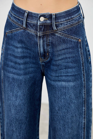 The Harper Tummy Control Barrel Jeans