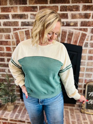 Green Oxford Sweatshirt