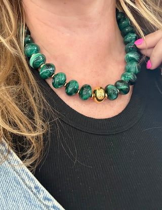 Emerald Beaded Necklace