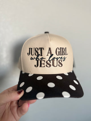Just A Girl who Loves Jesus Trucker Hat