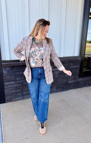 The Harvest Plaid Blazer
