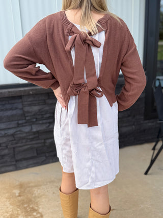 Easy Coffee Date Sweater Dress