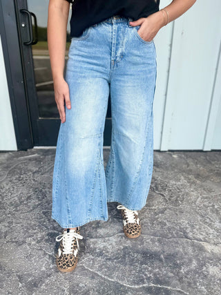 Wide Barrel Leg Jean