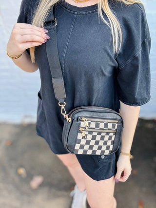 Checkmate Crossbody: Black