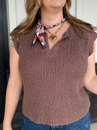 Pink Twilly Scarf Necklace