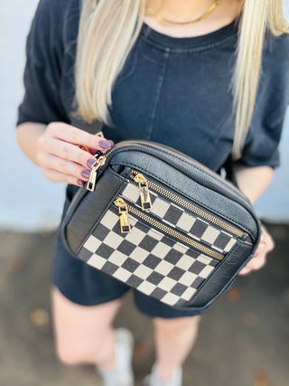 Checkmate Crossbody: Black