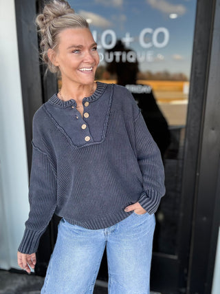 Midnight Textured Sweater