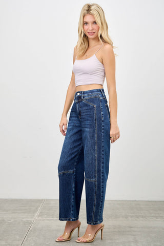The Harper Tummy Control Barrel Jeans