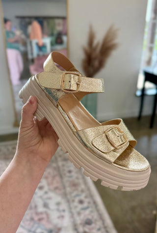 That’s just me Gold Sandal