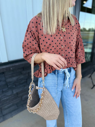 The Sweetheart Polka Dot Blouse