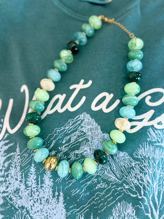 Autumn Sage Beaded Necklace