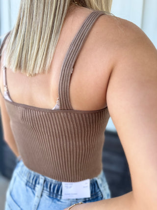 Copper Ribbed Bralette