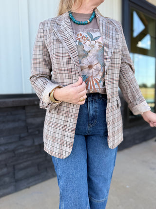 The Harvest Plaid Blazer