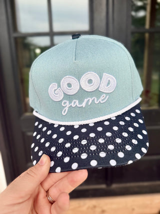 Good Game polka dot Trucker Hat