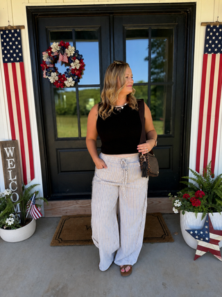 Coconut Striped Pants