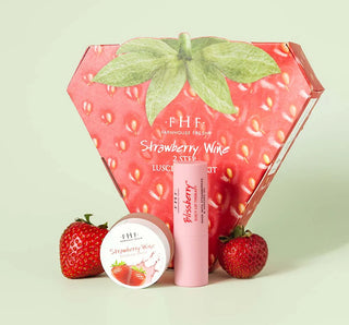 Strawberry Wine Lip Gift Set by Farm House Fresh