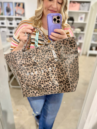 Leopard tote