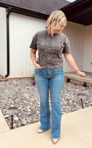 Charcoal Boot design tee