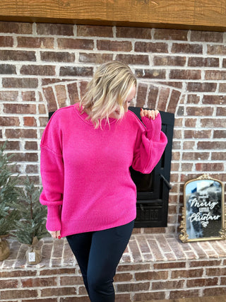 Pink Oversized Sweater