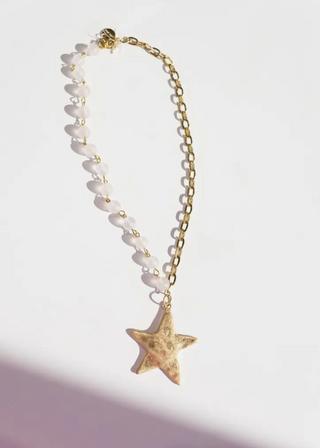 Starry Beaded Chain Necklace