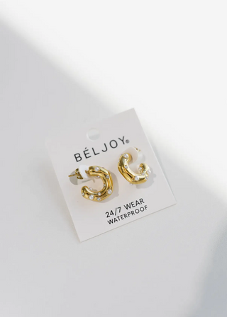 Ebby Hoop Earring - Crystal