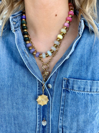 Laney lariat charm necklace