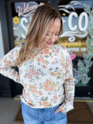 Cozy Floral Sweater