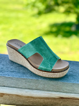 Kiss N Tell Leaf Green Sandal