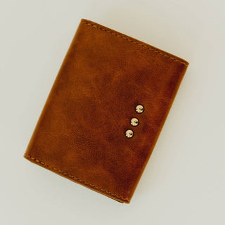 Eden Envelope Card Holder Wallet: Brown