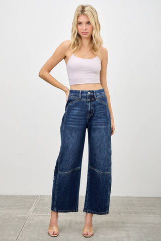 The Harper Tummy Control Barrel Jeans
