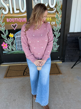 Pink Polkadot sweater