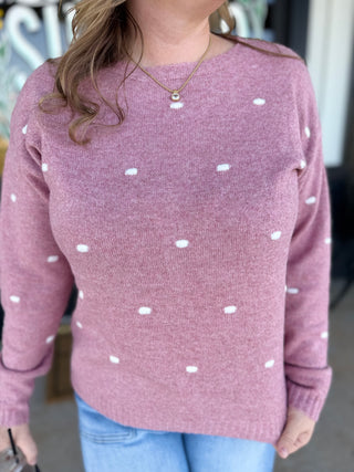 Pink Polkadot sweater
